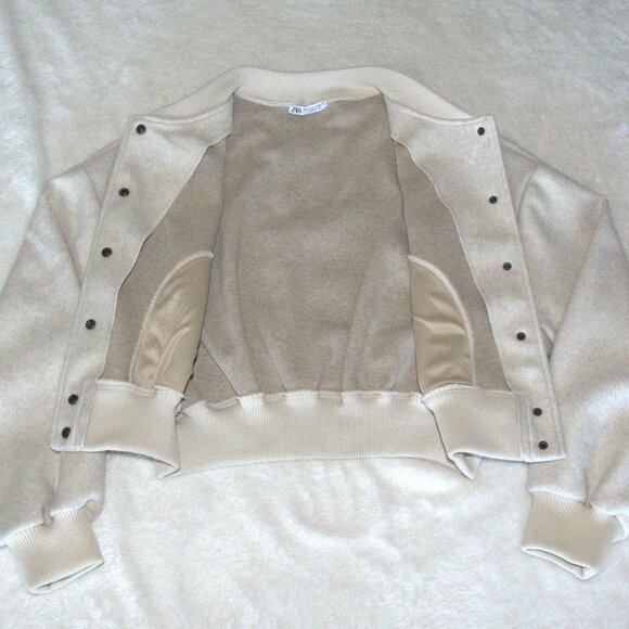 Zara Women's Bomber Jacket sz Medium - Picture 4 of 8